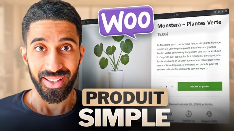 créer un produit simple woocommerce