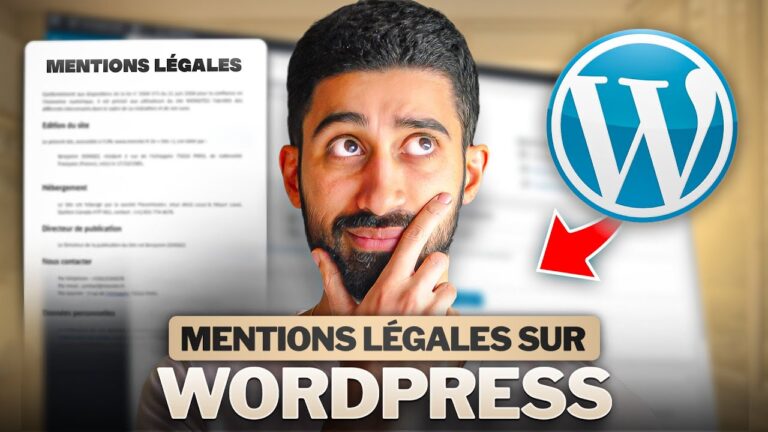 mentions légales wordpress